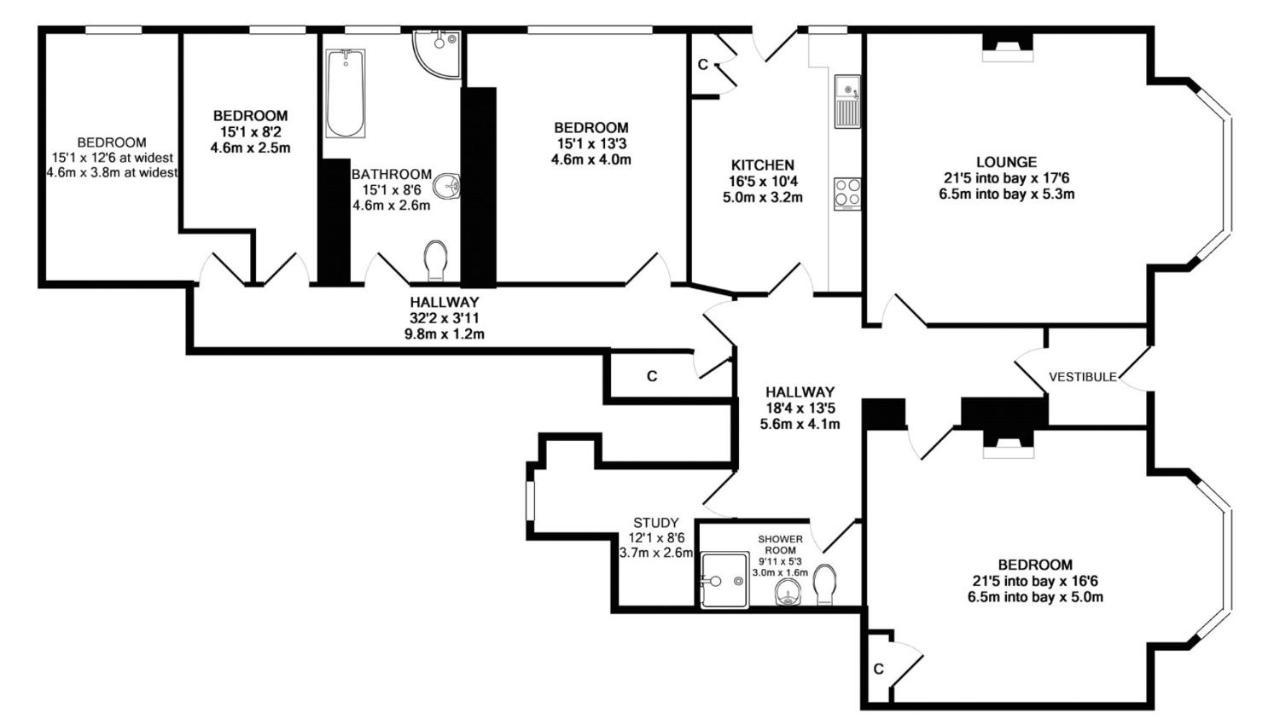 Milton Bank Mansion Garden Apartment ブローティ・フェリー エクステリア 写真